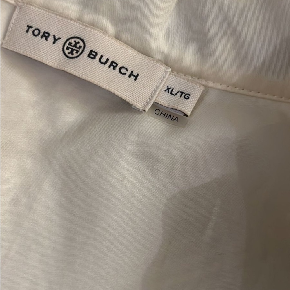 Tory Burch Cream Tunic with Brown and Blue Embroidery - Picture 6 of 12